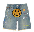 HAPPY OR SAD DENIM SHORTS